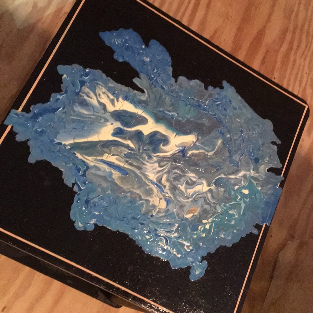 Hand painted end table